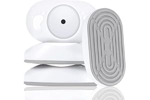 LYMYBETY 4 Packs Baby Gate Wall Protector, Safety Wall Guard Protector Pads, Stair Gate Extension Wall Saver Work with Dog Pet Child Kid Pressure Mounted Stair Safety Gates