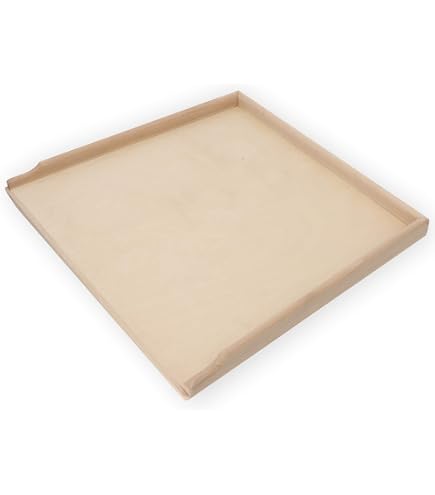 Euroshoppingonline Tagliere Per Pasta Fresca In Legno Multistrato – 75x50 Cm Con Bordi Laterali – Asse Per Impastare Pizza E Pane - 2