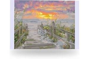 Ledgebay Paint by Number for Adults: Beginner to Advanced Number Painting Kit - Fun DIY Adult Arts and Crafts Projects - Kits Include - (Morning Ride, 40x50 cm Unframed)