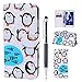 Produktbild Leder Handyhülle für Huawei Honor 6A Hülle, Handytasche Leder Flip Case für Huawei Honor 6A, Schutzhülle Elegant Bunt Muster Schön Design für Huawei Honor 6A, ZCRO Lederhülle Tasche Brieftasche Geldbörse PU Leder Handy Hüllen Wallet Flip Cover Etui Ledertasche mit Standfunktion Kartenfach Magnetverschluss Ultra Dünn Silikon Bumper Case Schale Glitzer Stift für Huawei Honor 6A (Lovely Pinguin)