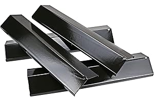 GFTIME 39CM Piastra Termica per Brinkmann, Landmann, Outback, Uniflame, Charmglow, Master Forge, Sostituzione Scudo Termico in Acciaio Porcellana, 4 Pezzi