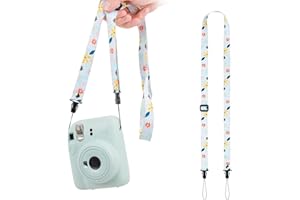 VOVMOEYA Sangle Appareil Photo pour Enfants, Sangle de Cou pour Appareil Photo pour Enfants, Lanière Appareil Photo pour Fujifilm Instax Mini Sony ZV-E10 ZV-1 ZV-1F Canon R50 M50 Nikon – Vert