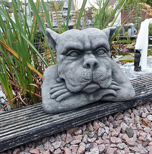 Steinfigur MYSTISCHER Muskel Gargoyle GARGOYL Torwächter Wächter Mauerhocker Deko Neu Frostfrei massiver Steinguss