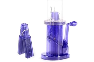 OFKPO Outil à Tricoter, Plastique Spool Froissée Coton Winder Artisanat DIY Bracelet Weave Outils, Micro Moulin à Billes à Main