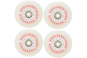SSCYHT 4 PCS Roues de Roller en Ligne, avec Roues de Skate Flash LED Roue de Remplacement 60mm/62mm/64mm/68mm/70mm/72mm/76mm/80mm Rouleau Inline pour Enfants et Adolescents