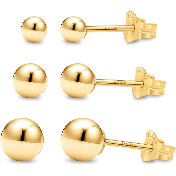 Carissima Orecchini a lobo nodo quattro fili 9 mm da donna in oro giallo 9 ct