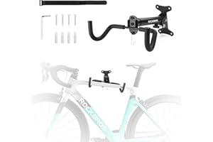 ROCKBROS Soporte Pared Bicicleta Plegable y Ajustable, Gancho de Pared Soporte Vertical para MTB Bicicleta de Carretera
