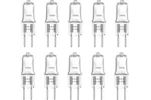 EKSAVE Lampadine Alogene G6.35 35W 12V 390lm, lampada base della penna alogena GY6.35 per lampadario, illuminazione del paesaggio, bianco caldo 2700K (10 pz)