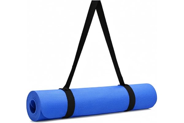 VFK by Xtrim Yoga & Exercise Mat, Anti-Slip Fitness Mat with Carry Strap for Home, Gym, Meditation, Pilates, Stretching & Flo