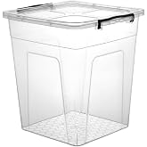 Transparent Plastic Storage Box with Locking Lid (5 LITERS)