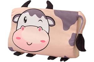 SUMKTO Atmungsaktives Kinder Bett Kissen Weicher Gedächtnis Schaum Hautfreundlich Kinderkopfkissen Ergonomisches Kinder Kinderkissen Ideal für Kleinkind Schlaf, wasch bar, kühlender Kissen bezug