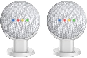 COZYCASE Supporto per Google Home Mini, Nest Mini - Table & Desk Stand, migliora la visibilità e l'aspetto sonoro (Bianco)