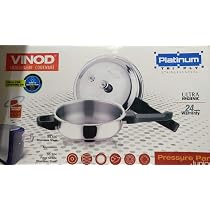 Buy Vinod Cookware 3 Litre Induction Friendly Platinum 304 Food ...