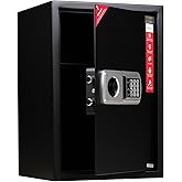 Das Siegel Steel Electronic Encrypted and 2 Key Money Valuables Office Home Hotel Safe 50DSAB