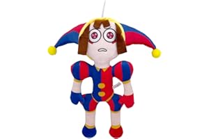 Super JAKES The Amazing Digital Circus Peluche,2023 New Digital Circus Peluche, 11.2" Pomni and Jax Peluche,Stuffed Animal Plush Doll Birthday Halloween Christmas for Boys Girls(Pomni)