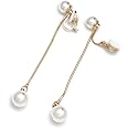 Boucles d'Oreilles Pendantes Luxueuses en Strass et Fausse