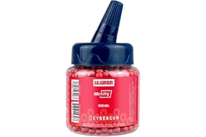 CyberGun Consommable Airsoft/Verseur 1000 Billes Rouges 6mm-0,20gr. / Haute Qualité
