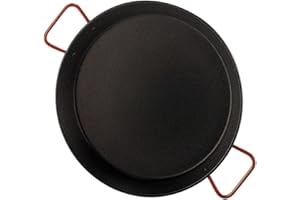 Garcima 5020500 Poêle à Paella valencienne antiadhésive 55 cm Noir/Rouge