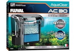 Fluval Filtre à Dos pour Aquarium AquaClear AC30, 569 lph