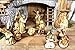 Produktbild Schöne Figuren für große Holz Weihnachtskrippe Zubehör, XXL Holzimitat wie ECHTHOLZ KFG-HO edle Holzfiguren-OPTIK handbemalt und GEBEIZT - präsise saubere Gesichtszüge , ansprechender Gesichtsausdruck der handbemalten Figuren, Zubehör für Weihnachtskranz Weihnachtskrippen Spielkrippe Spielkrippen Beleuchtung als Zubehör - Weihnachtsfiguren Krippenfiguren für Weihnachtsgeschichte und Krippenspiel Krippenspiele basteln bauen