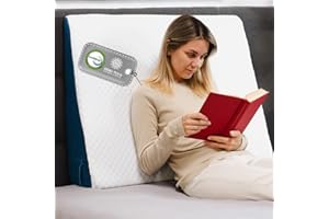 Ritalia® CUÑA ANTIREFLUJO Adulto 65x90x20 cm para ELEVAR COLCHÓN con Gel VISCOELÁSTICA | COJÍN de Lectura con Funda Lavable | Respaldo Cama y Almohada REFLUJO GÁSTRICO