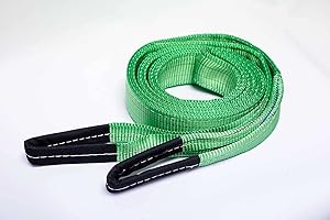 Diversity Wrap Cargo Lifting Sling (4m x 60m)- Heavy Duty Polyester Cargo Webbing Strap | EN 1492-1 Standard 2000kg Lift Sling | Double Layered Weather Resistant Lifting Straps- Neon Green