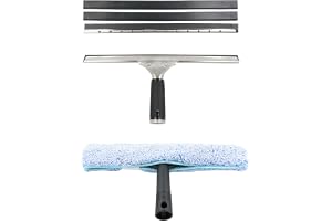 5-delad fönsterrensare, set 35 cm, fönstertorkare och fönsterskrapa