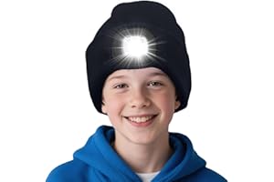 AWSOLAR LED Licht Mütze für Winter Warme