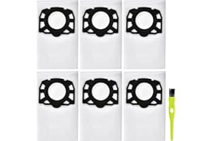 YUKOVEP 5 Bolsas Aspiradora Karcher Set de repuesto para Kärcher 2.863-314.0 KFI 357 KWD1、KWD2、KWD3、WD2 Plus、WD3、SE 4001、SE 4002、WD 3.200-WD 3.800 M、2.863-314.0