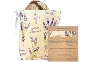 JSEM ZERO WASTE S.R.O. Bienenwachs beutel für Lebensmittel, Backwaren, Obst und Gemüse | Wiederverwendbare Bags für frische Lebensmittel | 100% Natürlich Umweltfreundliche Lagerung (Levander, 30x40cm)