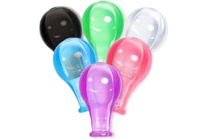 LittleForBig Vuxen extra stor godisglans färgglad genomskinlig napp bröstvårtor - stor ersättning stor napp 6-pack värde