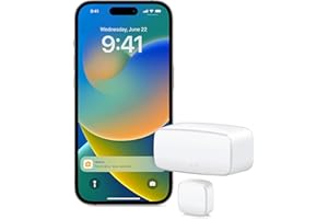 Eve Door & Window (Matter) - sensor inteligente de contacto, seguridad para tu hogar, Matter y Thread, Apple HomeKit, Alexa, Google Home, SmartThings, SmartThings, requiere un Router de Borde Thread