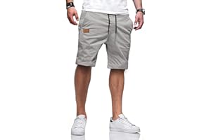 JMIERR Short Homme Sport Coton Short Jogging Hommes Ete Short Court Homme Fitness Short Sport Homme avec Poches
