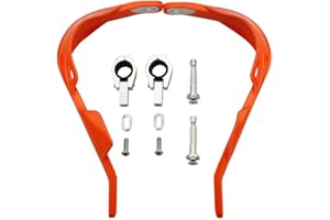 GOOFIT Paramani Moto Enduro 28mm Universali Alluminio Acerbis Manubrio Motocross Pit Bike sostituzione per ATV Quad Scooter Off-Road Ciclomotore Arancione