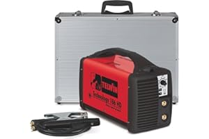 TELWIN Saldatrice Inverter Per La Saldatura Ad Elettrodo E Tig Con Innesco A Striscio A Corrente Continua. Controllo Istantaneo Del Trasferimento Delle Gocce Di Saldatura Che Permette Di Effettuare Saldature Di Ottima Qualità Con I Più Svariati Tipi Di Elettrodi