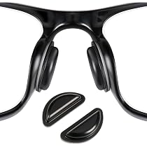 48 Naselli In Silicone Trasparente Adesivi Per Occhiali, Antiscivolo E Morbidi, Misura 1,9 Cm, Per Occhiali Da Vista E Da Sole
