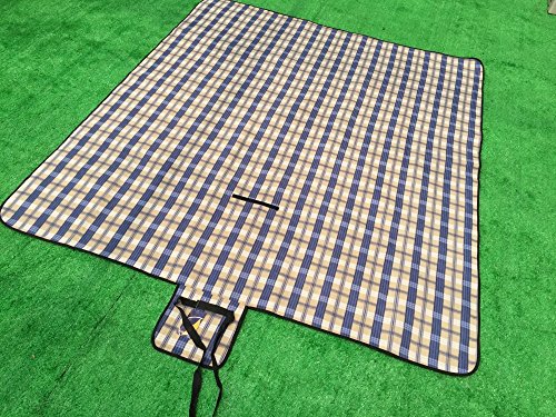 ALLWA XXX-Groß 175x200cm Outdoor-Decke – wasserdichte Unterseite Picknick-Decke – leicht zu faltende und tragbare Strandmatte – Perfekt für Strand, Reisen, Picknick und Camping - 5