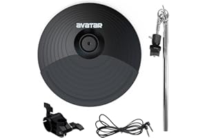 HXW 10" Dual-zone Cymbal With Choke Universal Expansion Cymbal Bundle for Electronic Drum Set
