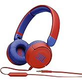 JBL JR310 – Casque filaire avec micro pour enfants – Léger, confortable et pliable – Avec volume limité à 85 dB – Livré avec 