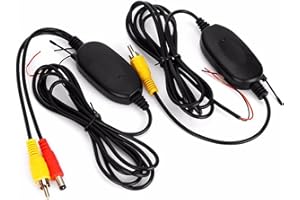OBEST Récepteur Vidéo Caméra de Recul RCA 2,4G,Transmetteurs sans Sil 12V-24V pour Caméra de Recul et Moniteur d'Aide au Stationnement
