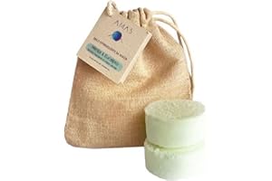 2x Bomba Scrub da Doccia AMAS - MENTA&EUCALIPTO - 100% Fatto a mano in Italia - Naturale, Vegan e Plastic Free - Idea Regalo Uomo Donna - Effetto Esfoliante ed Idratante
