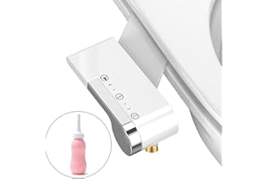 ‎YEAUPE PRO Bidet Einsatz für Toilette, YEAUPE PRO Bidet Aufsatz nicht-Elektrischer Doppeldüse, Ultradünne Bidet Aufsatz für Toilette (0,5CM), Dusch-WC Aufsätze