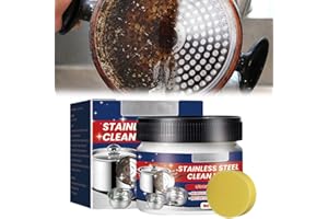 TOERJII CrèMe Nettoyante Plaques Cuisson & Surfaces Inox,Nettoyant pour Acier Inoxydable, Nettoyant Universel, Spray D'Entretien pour Un Nettoyage Efficace Dissout La Graisse Et Les ImpuretéS (1 Pcs)