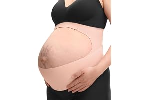 Pregnancy Belly Band, CozySupport Ergonest Maternity Belly Band, Invisible Pregnancy Belt for Back, Abdomen, Waist (L)
