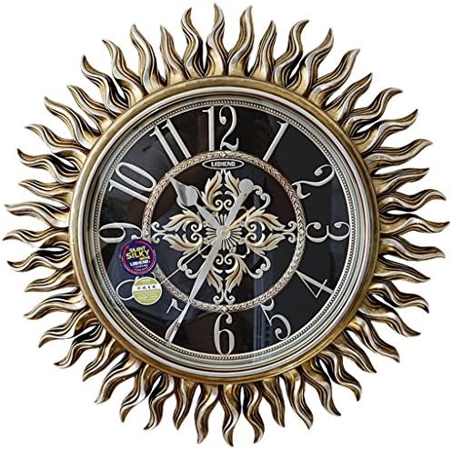European-style Living Room Bedroom Retro Silence Wall Clock Fashion Art Quartz Clock Sun Watch Wall Clock Diameter 62 Cm / 25 In