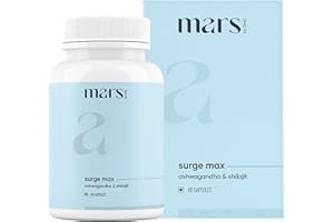 MARS BY GHC Mars Surgemax Natural Capsules with Shilajit & Safed Musli | Supports Energy, Strength & Immunity | Pack of 1