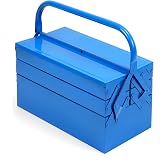 QWORK&reg; Tool Box, Metal Tool Box, 400 x 200 x 200 mm