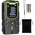 NIKOTEK Laser Distance Meter 50m/165ft,Laser Measure with 2 Bubble Levels IP54 Portable Digital Measure Tool Range Finder with Large LCD Backlit Display (2*Battery Include)