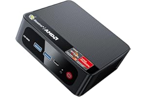 Beelink SER5 Pro Mini PC, Mini Ordinateurs avec AMD Ryzen 7 5700U (8C/16T, Turbo 4,3 Ghz), 16G So-DIMM DDR4+500GB M.2 2280 PCIe 3.0X4 SSD, WiFi 6, 1000Mbps, BT 5.2, DP, HDMI, Type-C