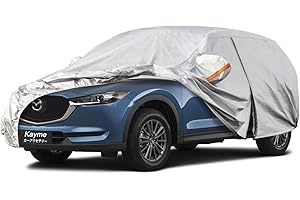 Kayme Funda Coche SUV, Compatibles con Mazda CX-5 (2012-2024) Transpirable Anti-UV Antipolvo de 6 Capas, Cubierta para Coche con Cremallera y Forro de Algodón.(Entrega en 3-7 días)